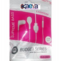 OkaeYa In-Ear Bass Earphone, Handsfree (white and black)